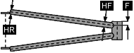 Chain stay auxiliary dimensions