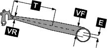 Chain stay side dimensions Chain stay side dimensions
