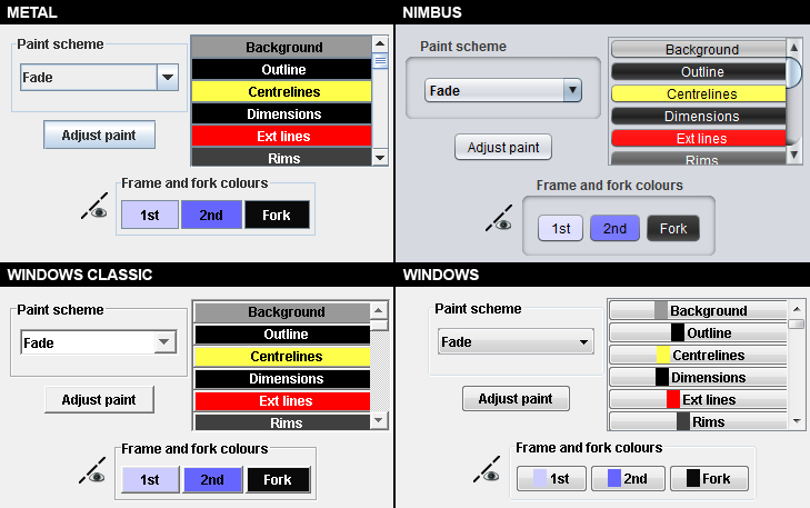 GUI Theme Color Button Examples
