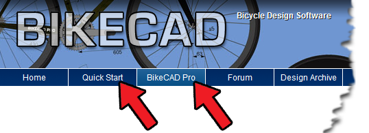 BikeCAD.ca menu