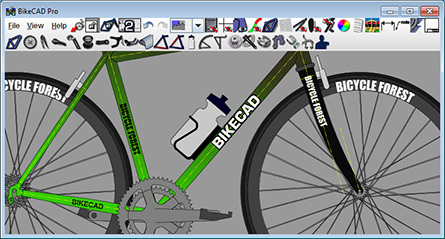 BikeCAD interface