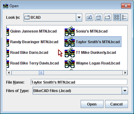 File Open Dialog Box