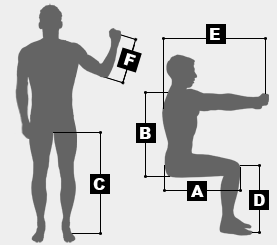 Body measurements for bike fit