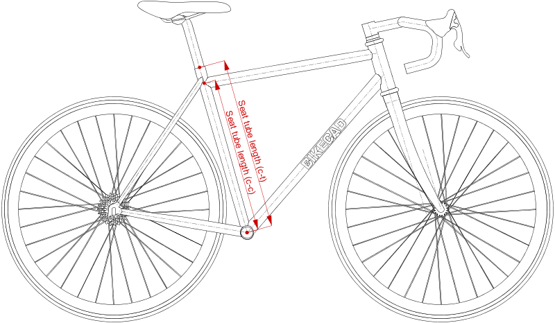 Resultado de imagem para bike seat tube range