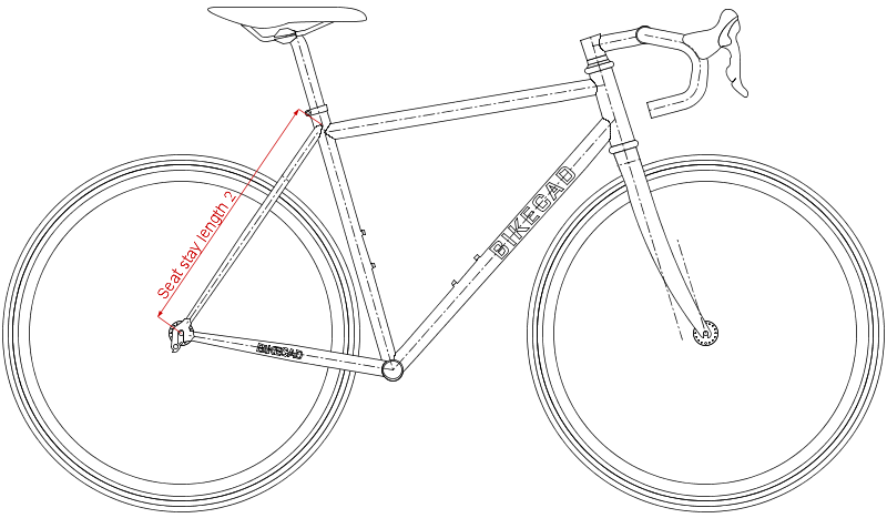 Seat stay length