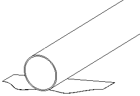 Tube mitre profile template Tube mitre profile template