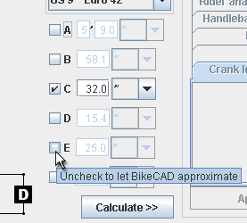 Fit advisor: unchecking dimensions