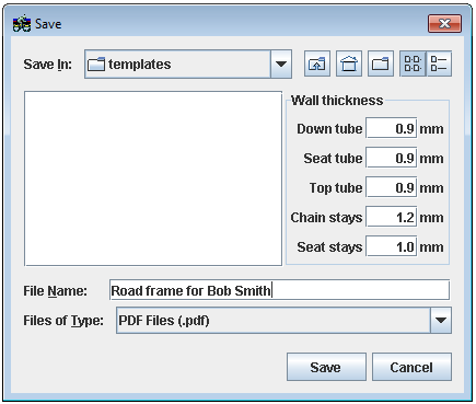 Wall Thickness Dialog Box