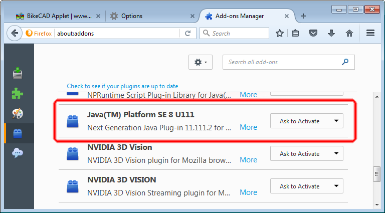 java plugin for firefox windows