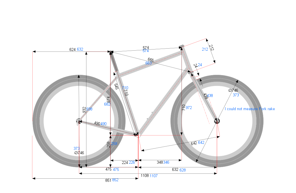 Measuring Real world Bicycle Geometry Www bikecad ca