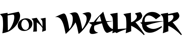 Don Walker font