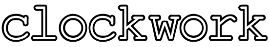 Clockwork font
